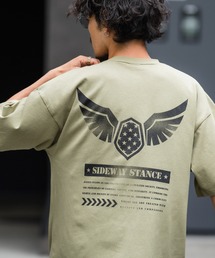 【SIDEWAY STANCE】オリジナル ミリタリー プリント 半袖Tシャツ