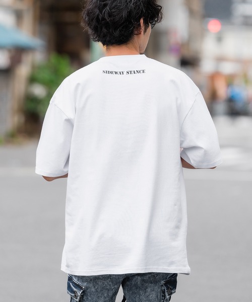 SIDEWAY STANCE（サイドウェイスタンス）の「【SIDEWAY STANCE】オリジナル ミリタリー プリント 半袖Tシャツ（Tシャツ/カットソー・メンズ・ホワイト系1/ブルー/ホワイト系/ブラック/カーキ系/ブラック系/グレー系1/ブラック系1/ホワイト・X-LARGE/LARGE/MEDIUM/SMALL）」の11枚目の写真