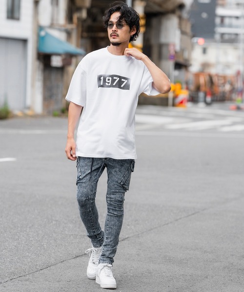 SIDEWAY STANCE（サイドウェイスタンス）の「【SIDEWAY STANCE】オリジナル ミリタリー プリント 半袖Tシャツ（Tシャツ/カットソー・メンズ・ホワイト系1/ブルー/ホワイト系/ブラック/カーキ系/ブラック系/グレー系1/ブラック系1/ホワイト・X-LARGE/LARGE/MEDIUM/SMALL）」の12枚目の写真