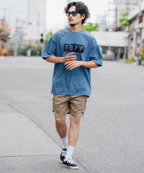 SIDEWAY STANCE（サイドウェイスタンス）の「【SIDEWAY STANCE】オリジナル ミリタリー プリント 半袖Tシャツ（Tシャツ/カットソー・メンズ・ホワイト系1/ブルー/ホワイト系/ブラック/カーキ系/ブラック系/グレー系1/ブラック系1/ホワイト・X-LARGE/LARGE/MEDIUM/SMALL）」の18枚目の写真
