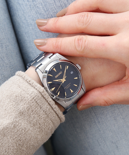 IENA（イエナ）の「《WEB限定/追加4》SEIKO Exclusive HIROB*IENA(black)（アナログ腕時計・レディース・シルバー・FREE）」の3枚目の写真
