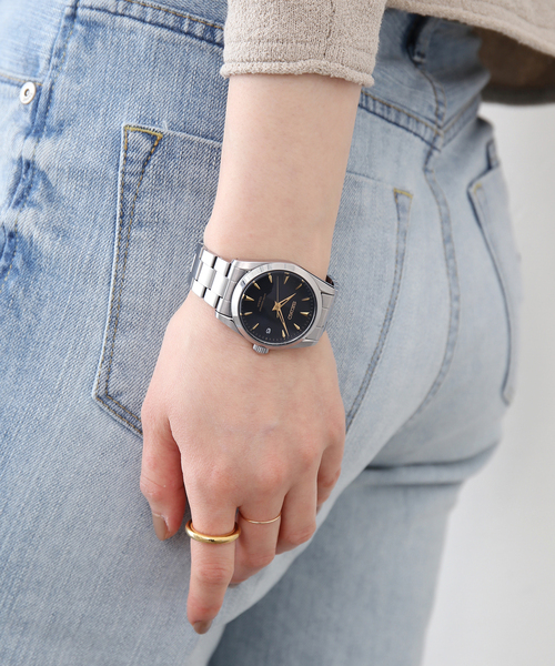 IENA（イエナ）の「《WEB限定/追加4》SEIKO Exclusive HIROB*IENA(black)（アナログ腕時計・レディース・シルバー・FREE）」の5枚目の写真