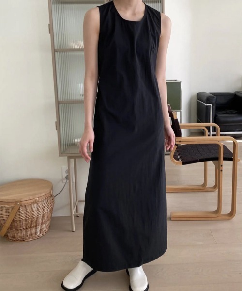 ketty cherie（ケティシェリー）の「バックリボンノースリーブワンピース≪洗濯機で洗える≫（ワンピース・レディース・ブラック・M）」の19枚目の写真