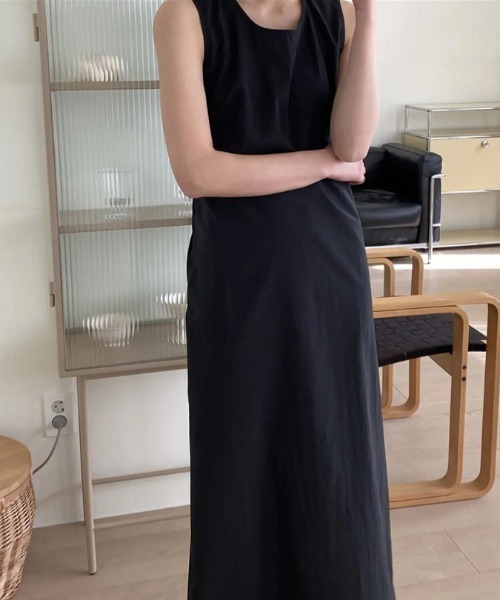 ketty cherie（ケティシェリー）の「バックリボンノースリーブワンピース≪洗濯機で洗える≫（ワンピース・レディース・ブラック・M）」の20枚目の写真