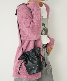 BAYFLOW | [マグホック付き]スタッズ巾着ショルダー(ショルダーバッグ)