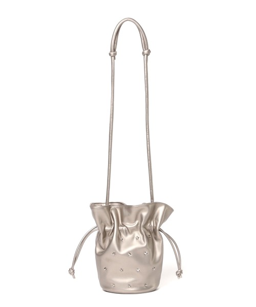 BAYFLOW（ベイフロー）の「[マグホック付き]スタッズ巾着ショルダー（ショルダーバッグ・レディース・シルバー/ブロンズ/ブラック・FREE）」の16枚目の写真