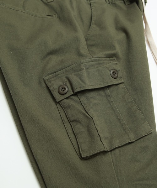 SIDEWAY STANCE（サイドウェイスタンス）の「【SIDEWAY STANCE】スリム テーパード カーゴパンツ（カーゴパンツ・メンズ・カーキ/ブラック・SMALL/MEDIUM/LARGE/X-LARGE）」の12枚目の写真