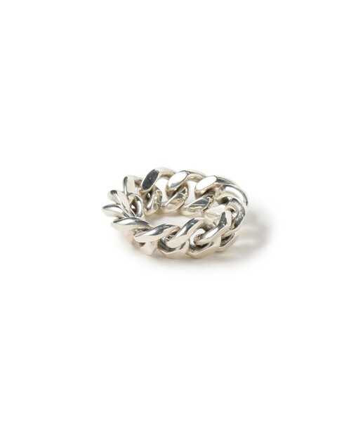 BILL WALL LEATHER(ビルウォールレザー)の「【EXCLUSIVE】R466 - Curb Chain Ring Large(リング・メンズ・その他・US-6h/US-7h/US-8h/US-9h)」の7枚目の写真