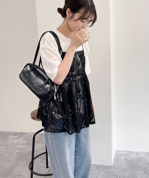 fredy emue（フレディエミュ）の「チュールバテンレースキャミビスチェ