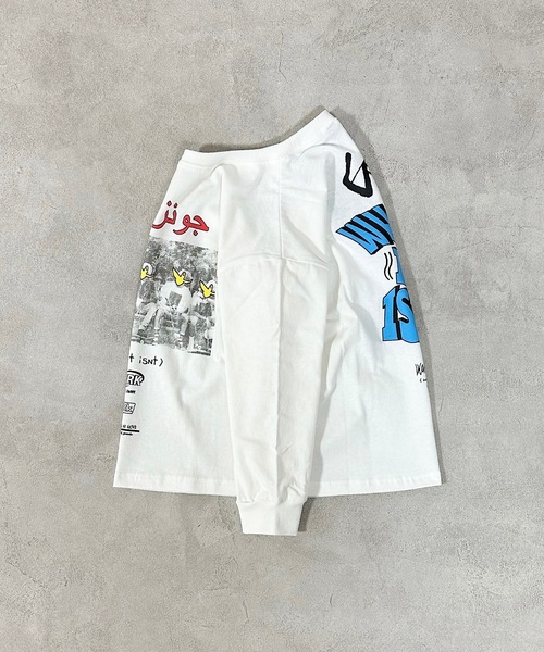 （What it isNt）ART BY MARKGONZALES（ワットイットイズント）の「（What it isNt）ART BY MARKGONZALES 別注ロンT（Tシャツ/カットソー・キッズ・ホワイト/ピンク/チャコール・100/130/120/110/90/80/150/140）」の22枚目の写真