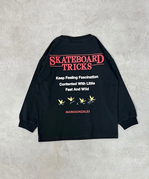 （What it isNt）ART BY MARKGONZALES（ワットイットイズント）の「（What it isNt）ART BY MARKGONZALES 別注ロンT（Tシャツ/カットソー・キッズ・ホワイト/ピンク/チャコール・100/130/120/110/90/80/150/140）」の15枚目の写真