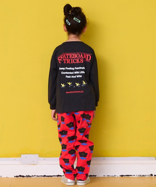 （What it isNt）ART BY MARKGONZALES（ワットイットイズント）の「（What it isNt）ART BY MARKGONZALES 別注ロンT（Tシャツ/カットソー・キッズ・ホワイト/ピンク/チャコール・100/130/120/110/90/80/150/140）」の17枚目の写真