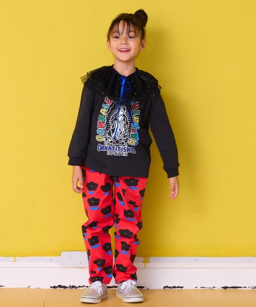 （What it isNt）ART BY MARKGONZALES（ワットイットイズント）の「（What it isNt）ART BY MARKGONZALES 別注ロンT（Tシャツ/カットソー・キッズ・ホワイト/ピンク/チャコール・100/130/120/110/90/80/150/140）」の18枚目の写真