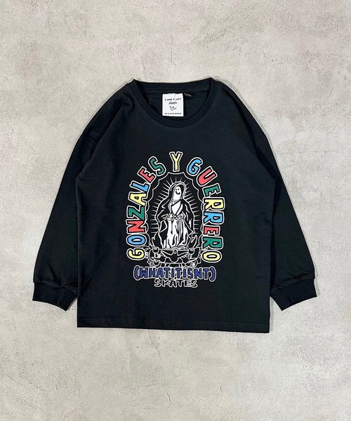 （What it isNt）ART BY MARKGONZALES（ワットイットイズント）の「（What it isNt）ART BY MARKGONZALES 別注ロンT（Tシャツ/カットソー・キッズ・ホワイト/ピンク/チャコール・100/130/120/110/90/80/150/140）」の14枚目の写真