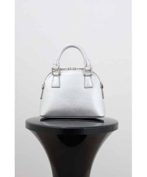 AZUL by moussy(アズールバイマウジー)の「ダブルジッパーミニバッグ(ショルダーバッグ・レディース・シルバー/グレー/レッド/ブラック/グリーン系その他2/アイボリー/ブルー・FREE)」の7枚目の写真