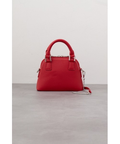 AZUL by moussy(アズールバイマウジー)の「ダブルジッパーミニバッグ(ショルダーバッグ・レディース・シルバー/グレー/レッド/ブラック/グリーン系その他2/アイボリー/ブルー・FREE)」の20枚目の写真