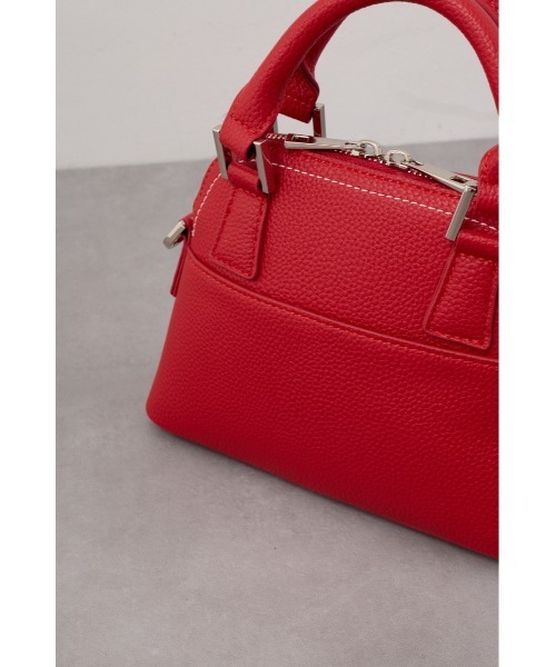 AZUL by moussy(アズールバイマウジー)の「ダブルジッパーミニバッグ(ショルダーバッグ・レディース・シルバー/グレー/レッド/ブラック/グリーン系その他2/アイボリー/ブルー・FREE)」の17枚目の写真