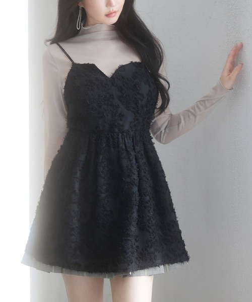 SAISON DE PAPILLON(セゾンドパピヨン)の「フラワーモチーフキャミトップス(キャミソール・レディース・グレー/ブラック・M/L)」の16枚目の写真