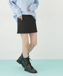 台形デニムミニスカート