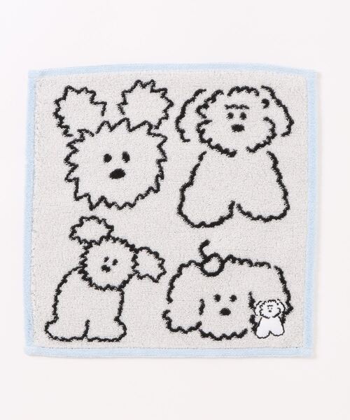 Brunch Brother（ブランチブラザー）の「タオルハンカチ <ジャガード織ワンポイント刺繍> / ブランチブラザー（ハンカチ/ハンドタオル・レディース・グレー/アイボリー/ピンク・FREE）」の4枚目の写真