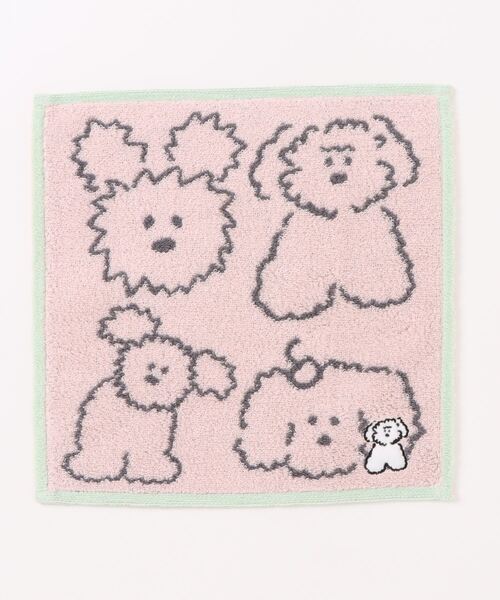 Brunch Brother（ブランチブラザー）の「タオルハンカチ <ジャガード織ワンポイント刺繍> / ブランチブラザー（ハンカチ/ハンドタオル・レディース・グレー/アイボリー/ピンク・FREE）」の6枚目の写真