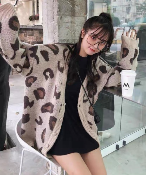 Roen ヒョウ柄カーディガン セール】ヒョウ柄 カーディガン（カーディガン/ボレロ）｜GEMEDA