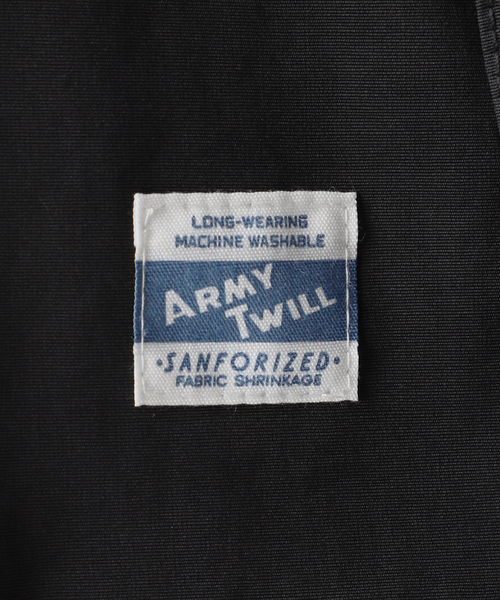 ARMY TWILL（アーミーツイル）の「【別注】【ARMY TWILL/アーミーツイル】2WAY Cotton Nylon Stand Coat（ミリタリージャケット・レディース・アイボリー/カーキ/ブラック・FREE）」の12枚目の写真