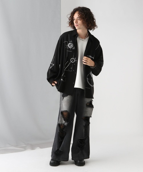 HARE（ハレ）の「ユルネックベーシックカットソーLS(HARE)（Tシャツ/カットソー・メンズ・ブラック/グレー系その他/ホワイト/グレー系その他2/グリーン・SMALL/MEDIUM）」の8枚目の写真