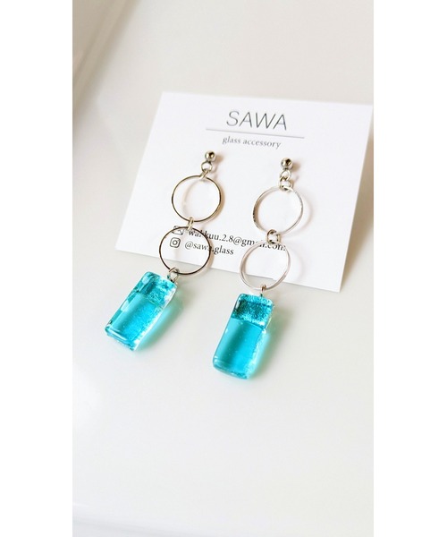 【sawa】２連フープピアス(MA)（ピアス（両耳用））｜tone（トーン） 6,050円