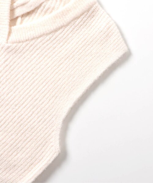 apres les cours(アプレレクール)の「後ろリボンショートニットベスト(ベスト・キッズ・チャコール/アイボリー・100/120/140)」の10枚目の写真