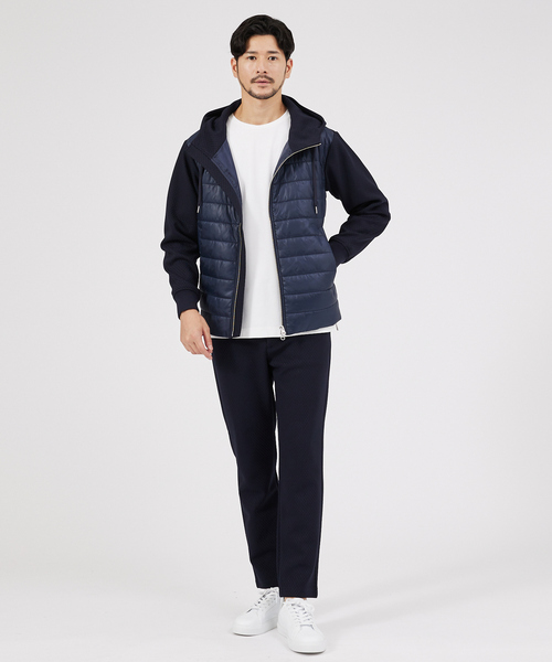 ABAHOUSE GRAY（アバハウスグレイ）の「【MASCHILE】セットアップ対応/チェック リンクス ニット パンツ（その他パンツ・メンズ・グレイッシュベージュ/ブラック/ネイビー・46/48/50）」の18枚目の写真