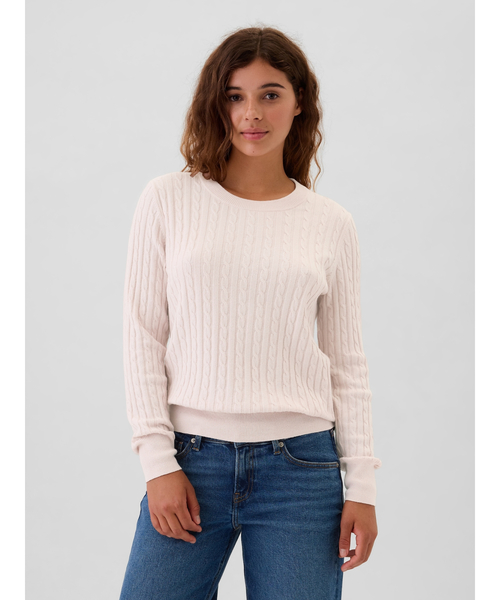 Pringle カシミアセーター クルーネックケーブルニット M ネイビー クルーネックケーブルニット UK4470．000