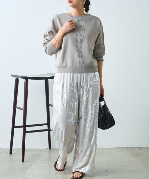 Jena espace merveilleux(ジェナ エスパスメルヴェイユ)の「ビハイ袖メッシュ2WAYカーディガン(カーディガン/ボレロ・レディース・ブラック/グレー/イエロー・FREE)」の17枚目の写真