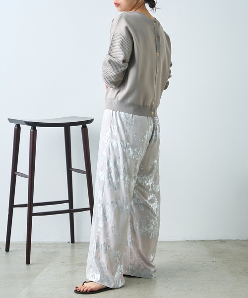 Jena espace merveilleux(ジェナ エスパスメルヴェイユ)の「ビハイ袖メッシュ2WAYカーディガン(カーディガン/ボレロ・レディース・ブラック/グレー/イエロー・FREE)」の18枚目の写真