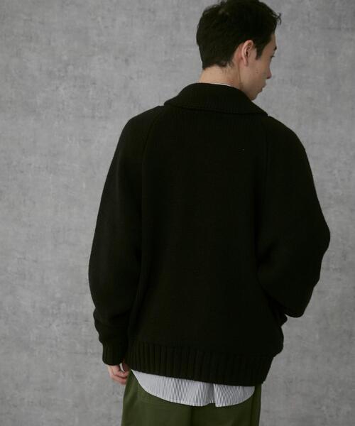 THE STANDARD（ザスタンダード）の「THE STANDARD/カウチンニットカーディガン（カーディガン/ボレロ・メンズ・ブラック/オレンジ・MEDIUM/LARGE）」の11枚目の写真