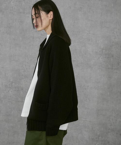 THE STANDARD（ザスタンダード）の「THE STANDARD/カウチンニットカーディガン（カーディガン/ボレロ・メンズ・ブラック/オレンジ・MEDIUM/LARGE）」の15枚目の写真