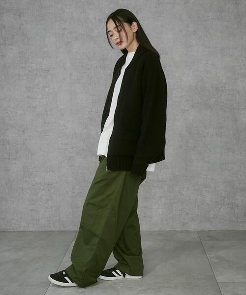 THE STANDARD（ザスタンダード）の「THE STANDARD/カウチンニットカーディガン（カーディガン/ボレロ・メンズ・ブラック/オレンジ・MEDIUM/LARGE）」の17枚目の写真