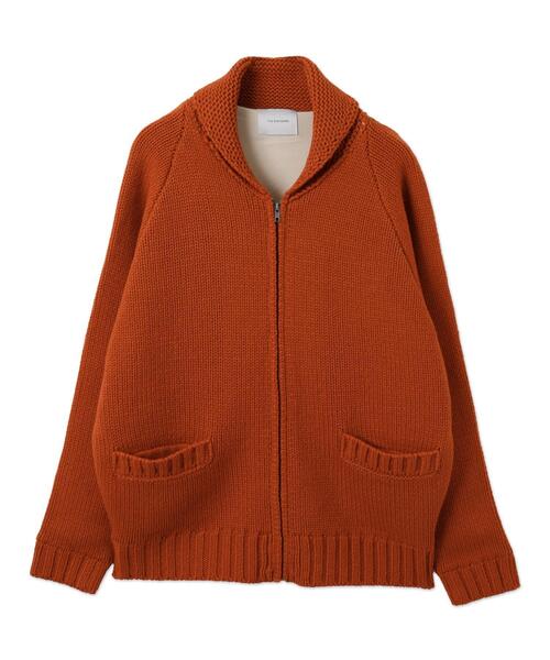 THE STANDARD（ザスタンダード）の「THE STANDARD/カウチンニットカーディガン（カーディガン/ボレロ・メンズ・ブラック/オレンジ・MEDIUM/LARGE）」の22枚目の写真