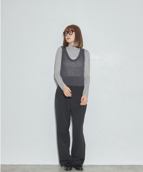 モヘアローゲージニットベスト（ベスト）｜leimn（レイムン）の