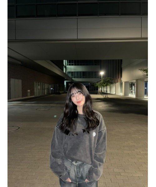 DEVICE(デバイス)の「韓国 古着風 ピグメント サークル バック ロゴ スウェット トレーナー(スウェット・レディース・ブラック・FREE)」の22枚目の写真