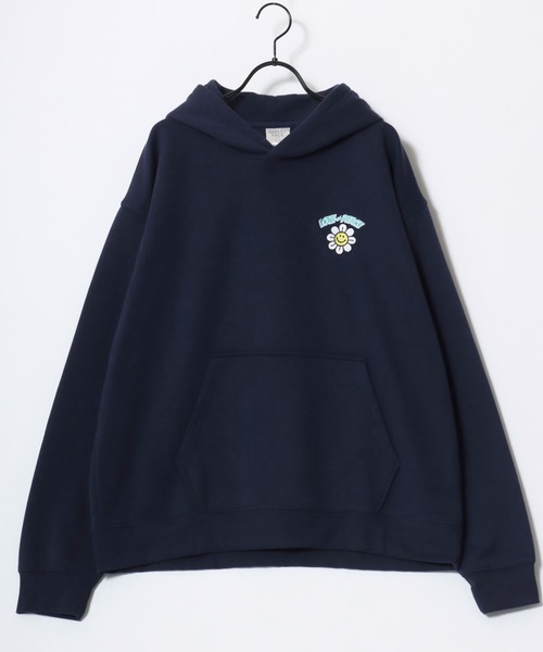 SMILEY FACE(スマイリーフェイス)の「SMILEY FACE/スマイリーフェイス オーバーサイズ 裏起毛 袖プリント バックプリント ロゴ ワンポイント刺繍 スウェット パーカー フーディー/レディース メンズ(パーカー・レディース・スミクロ/グレー系その他2/グレー系その他/ブラック系その他/ブラック系その他3/ブラック系その他2/ネイビー/アッシュグレー/ブラック・LL/L/M)」の20枚目の写真
