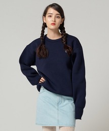 ユニセックス エンブレム刺繍ニット TINA：JOJUN