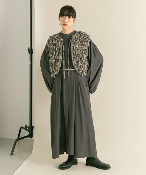 【セール】ボリュームギャザーワンピース（ワンピース）｜KBF（ケイビーエフ）