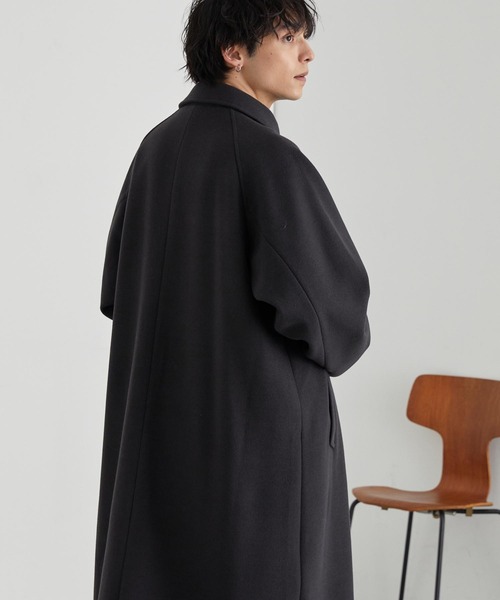 セール】<アンチピリング>2WAYオーバーサイズソフトメルトンラグラン