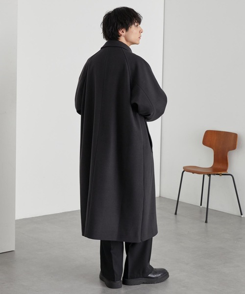 セール】<アンチピリング>2WAYオーバーサイズソフトメルトンラグラン