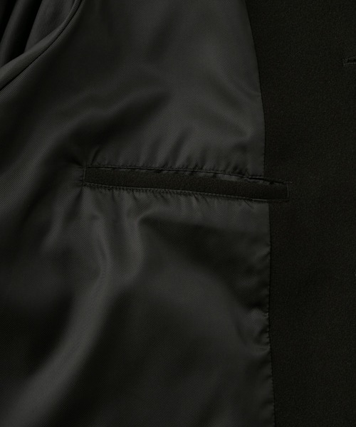 MONO-MART（モノマート）の「<アンチピリング>2WAYオーバーサイズソフトメルトンラグランロングステンカラーコート（ステンカラーコート・メンズ・ダークブラウン/ベージュ/ブラック系/グレー/ネイビー/チャコールグレー・L/M/S）」の18枚目の写真