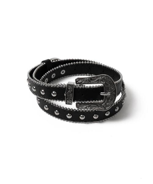 WEGO（ウィゴー）の「WEGO/ウエスタンバックルスタッズ付ベルト（ベルト・レディース・その他1/その他2・FREE）」の5枚目の写真