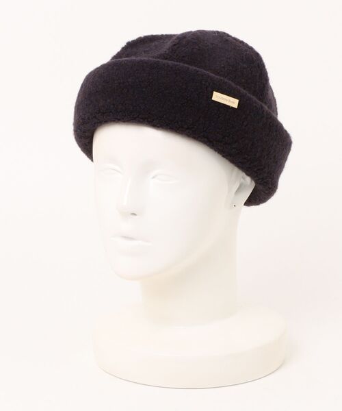 MAISON Birth（メゾンバース）の「MAISON Birth メゾンバース / WOOL BOA WATCH ウールボアワッチ ニット帽 / MB-24309（ニットキャップ/ビーニー・レディース・ブラック/オフホワイト/チャコール/ブラウン/ブルー系その他/レンガ・FREE）」の14枚目の写真