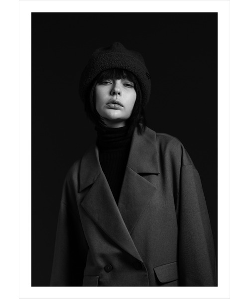 MAISON Birth（メゾンバース）の「MAISON Birth メゾンバース / WOOL BOA WATCH ウールボアワッチ ニット帽 / MB-24309（ニットキャップ/ビーニー・レディース・ブラック/オフホワイト/チャコール/ブラウン/ブルー系その他/レンガ・FREE）」の13枚目の写真