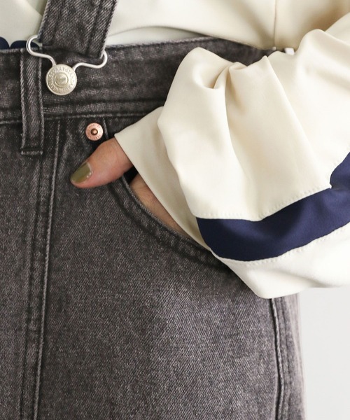 RAGEBLUE（レイジブルー）の「2WAYデニムジャンスカ/デニムスカート（デニムスカート・レディース・ブルー/ブラック・FREE）」の15枚目の写真